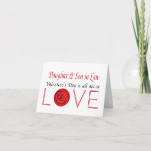 Cartes Pour Fêtes Annuelles Fille et mari Heureuses Saintes-Valentin Roses