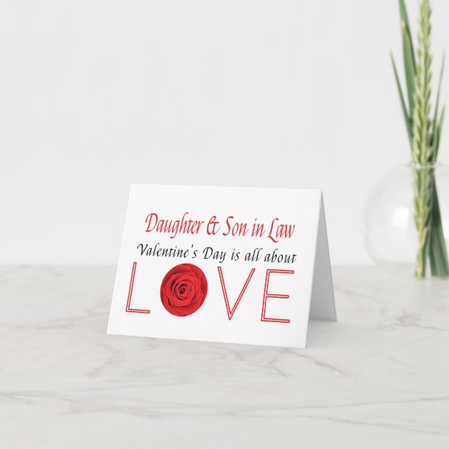 Cartes Pour Fêtes Annuelles Fille et mari Heureuses Saintes-Valentin Roses (Devant)