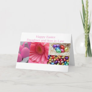 Cartes Pour Fêtes Annuelles Fille et mari heureux Pâques