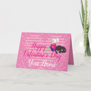 Cartes Pour Fêtes Annuelles Fille Être amoureuse
