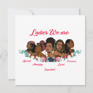 Cartes Pour Fêtes Annuelles Fille noire magie, mélanine, sista, ski marron