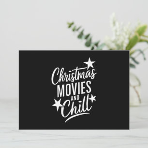 Cartes Pour Fêtes Annuelles Films de Noël et cadeau de Noël familial détendu