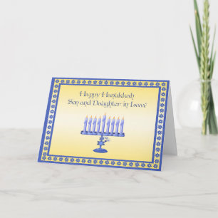 Cartes Pour Fêtes Annuelles Fils et belle-fille Hanoukka