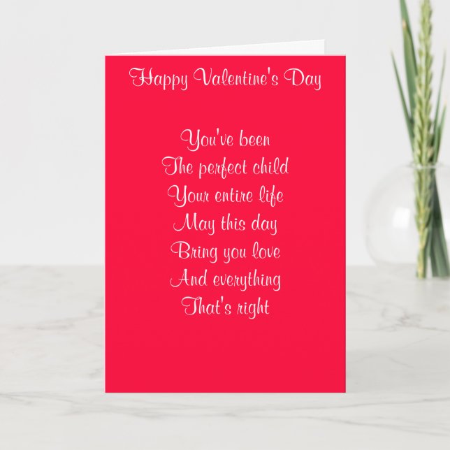 Cartes Pour Fêtes Annuelles fils Heureuse Sainte-Valentin (Devant)