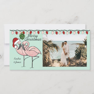 Cartes Pour Fêtes Annuelles Flamants roses de mélèze