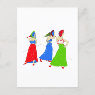 Cartes Pour Fêtes Annuelles Flamenco