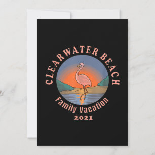 Cartes Pour Fêtes Annuelles Flamingo Clearwater Beach Flamingo Vacation 2021