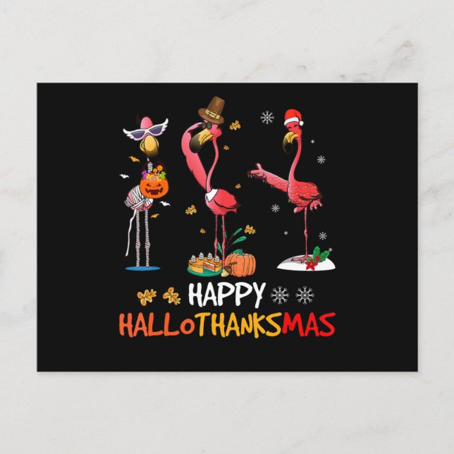 Cartes Pour Fêtes Annuelles Flamingo | Flamingo Happy (Devant)
