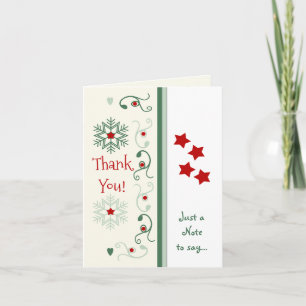 Cartes Pour Fêtes Annuelles Flamme de neige Merci de Noël