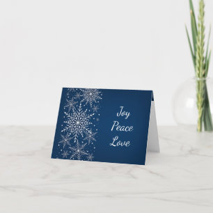 Cartes Pour Fêtes Annuelles Flammes de neige de Noël Gel d'hiver Bénédiction