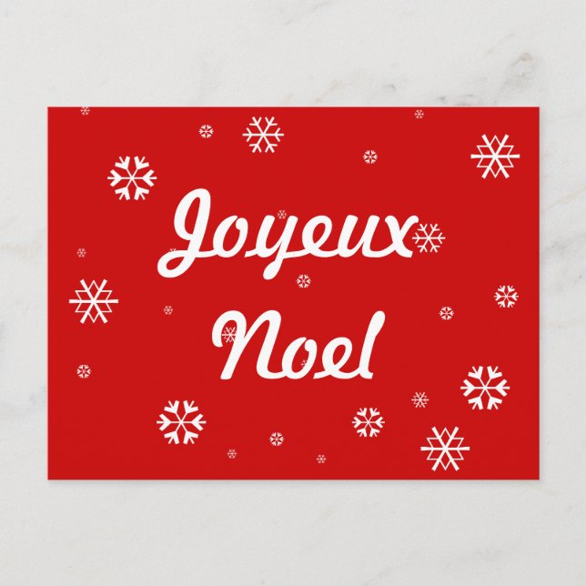 Cartes Pour Fêtes Annuelles Flammes de neige Joyeux Noel (Devant)