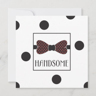 Cartes Pour Fêtes Annuelles Flat card Handsome