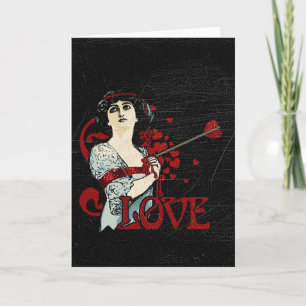Cartes Pour Fêtes Annuelles Flèche d'amour au coeur
