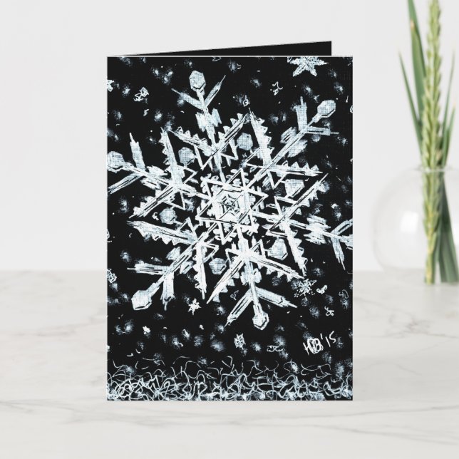 Cartes Pour Fêtes Annuelles Flèche de neige (Devant)