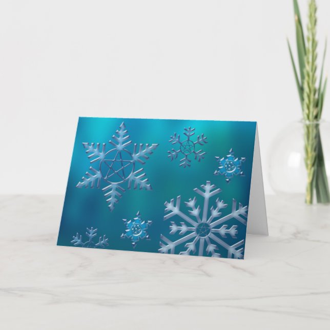 Cartes Pour Fêtes Annuelles Flèche de neige H (Devant)