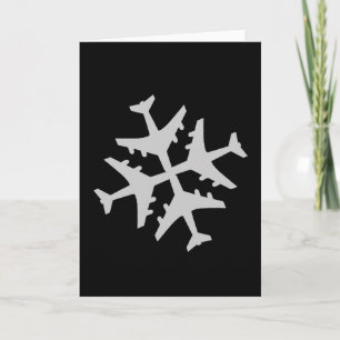 Cartes Pour Fêtes Annuelles Flèche-neige de l'avion