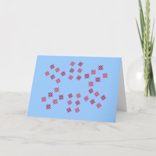 Cartes Pour Fêtes Annuelles Flèche-neige de l'avion (Devant)