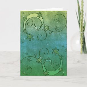 Cartes Pour Fêtes Annuelles Flèches bleues et vertes