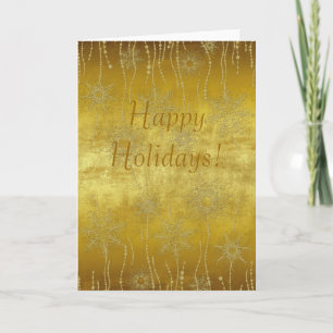 Cartes Pour Fêtes Annuelles Flèches de neige en or