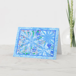 Cartes Pour Fêtes Annuelles Flèches de neige multicolores