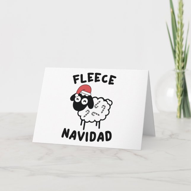 Cartes Pour Fêtes Annuelles Fleece Navidad (Devant)