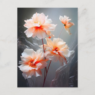 Cartes Pour Fêtes Annuelles Fleur de Fard Élégante et Abstraite dans un Flux B