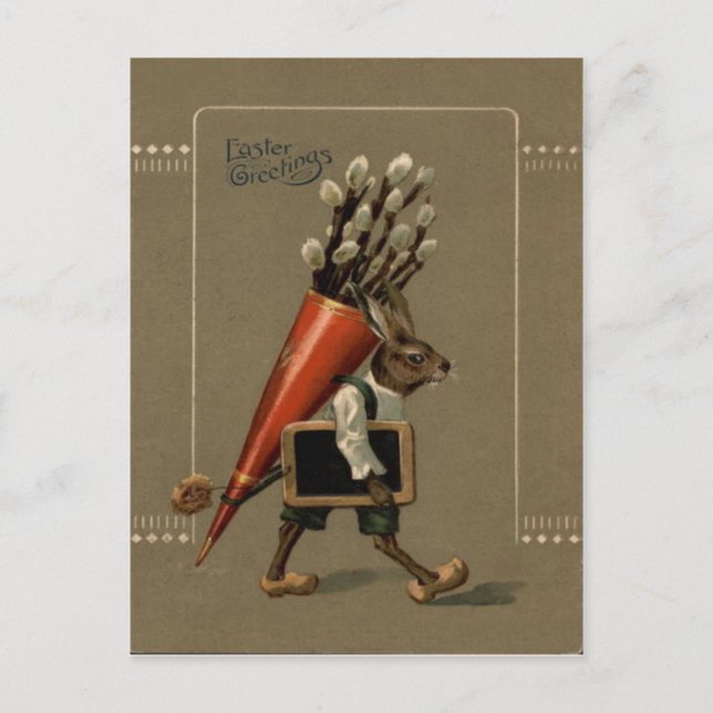 Cartes Pour Fêtes Annuelles Fleur de lapin de Pâques (Devant)
