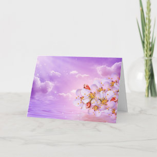 Cartes Pour Fêtes Annuelles Fleur de printemps