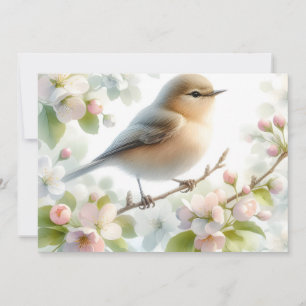 Cartes Pour Fêtes Annuelles Fleur d'eau de cerisier à floraison printanière