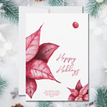 Fleur moderne Noël rouge chaud