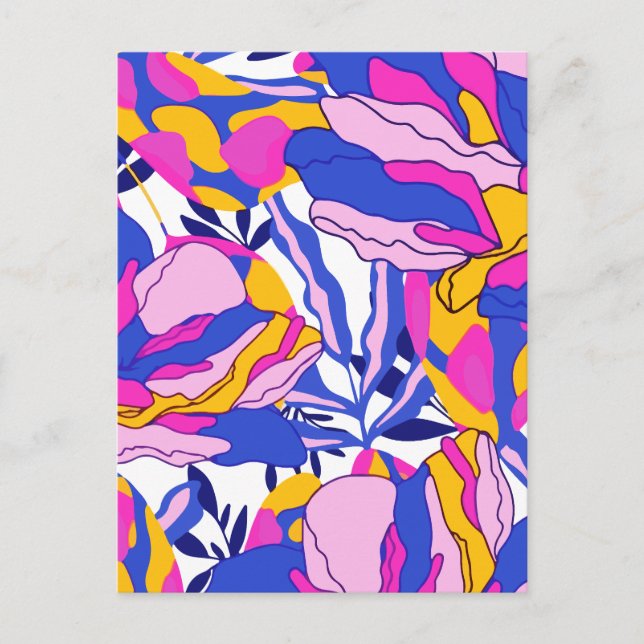 Cartes Pour Fêtes Annuelles Fleur Trippy (Devant)