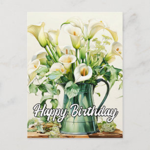 Cartes Pour Fêtes Annuelles Fleurs Calla Lily fraîchement cuites
