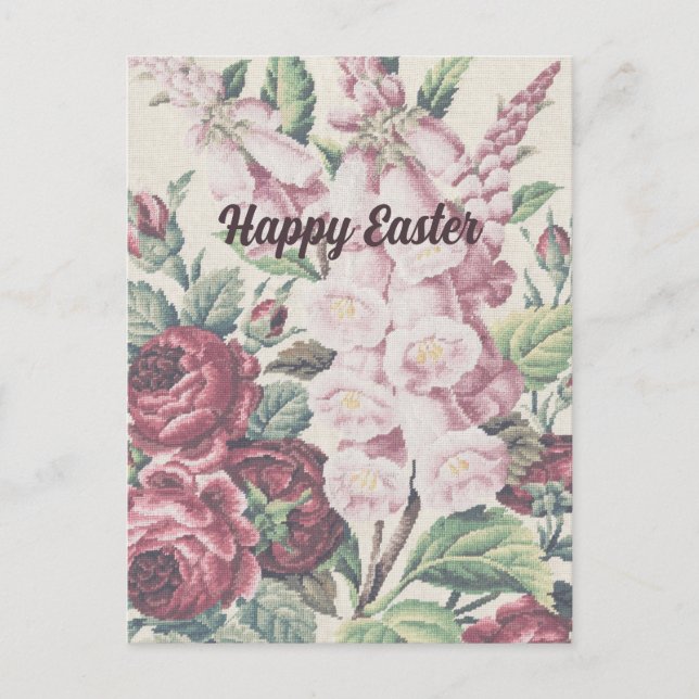 Cartes Pour Fêtes Annuelles Fleurs croisées (Devant)
