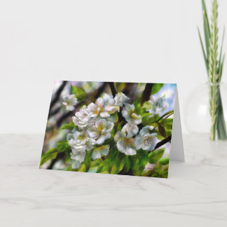 Cartes Pour Fêtes Annuelles Fleurs d'Apple