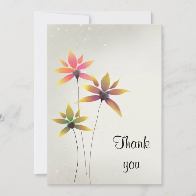 Cartes Pour Fêtes Annuelles Fleurs d'appréciation (Devant)