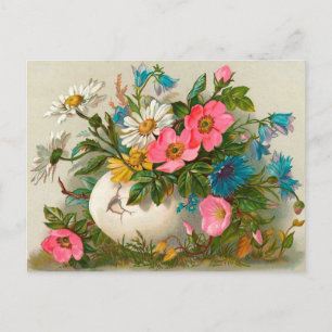 Cartes Pour Fêtes Annuelles Fleurs de Pâques Art Floral Vintage