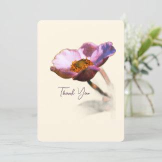 Cartes Pour Fêtes Annuelles Fleurs de rêve élégantes - Imaginaire Nature Merci