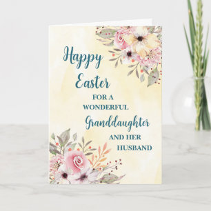 Cartes Pour Fêtes Annuelles Fleurs du printemps Joyeux marié de Pâques