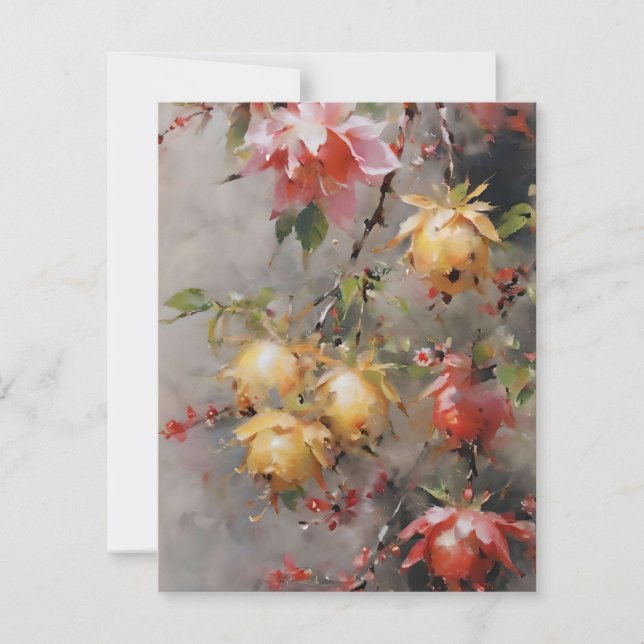 Cartes Pour Fêtes Annuelles Fleurs japonaises de cerises (Devant)