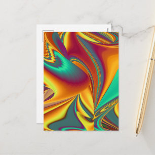 Cartes Pour Fêtes Annuelles Fleurs Magiques de Printemps Été Automne