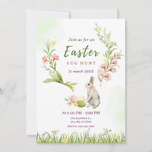 Cartes Pour Fêtes Annuelles Fleurs Verdoyantes : Floraison Festive Verte de Pâ