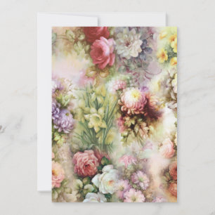 Cartes Pour Fêtes Annuelles Fleurs vintages