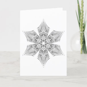Cartes Pour Fêtes Annuelles Flocon de cristal