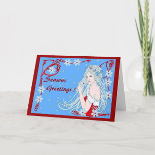 Cartes Pour Fêtes Annuelles Flocons de neige en cristal