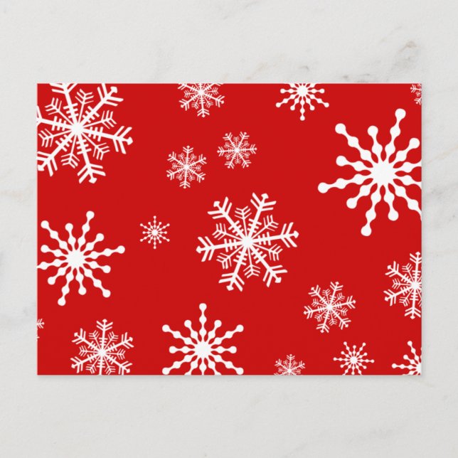 Cartes Pour Fêtes Annuelles Flocons de vacances (Devant)