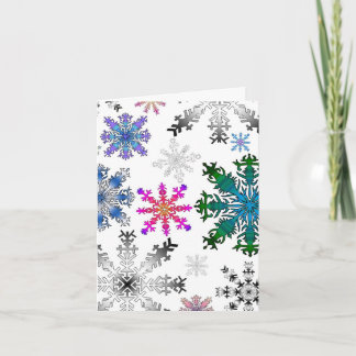 Cartes Pour Fêtes Annuelles flocons fous