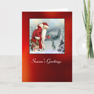Cartes Pour Fêtes Annuelles Flora et Noël de père