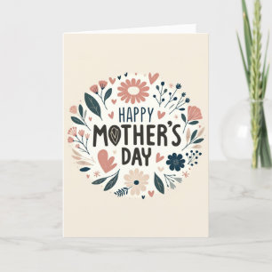 Cartes Pour Fêtes Annuelles Floral Embrace Fête des Mères