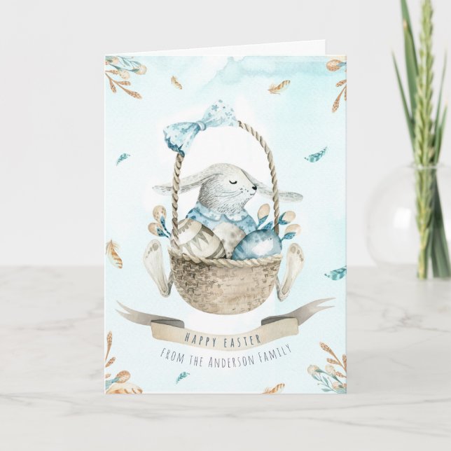 Cartes Pour Fêtes Annuelles Floral moderne Bonne Pâques souhaite Boho Salutati (Devant)