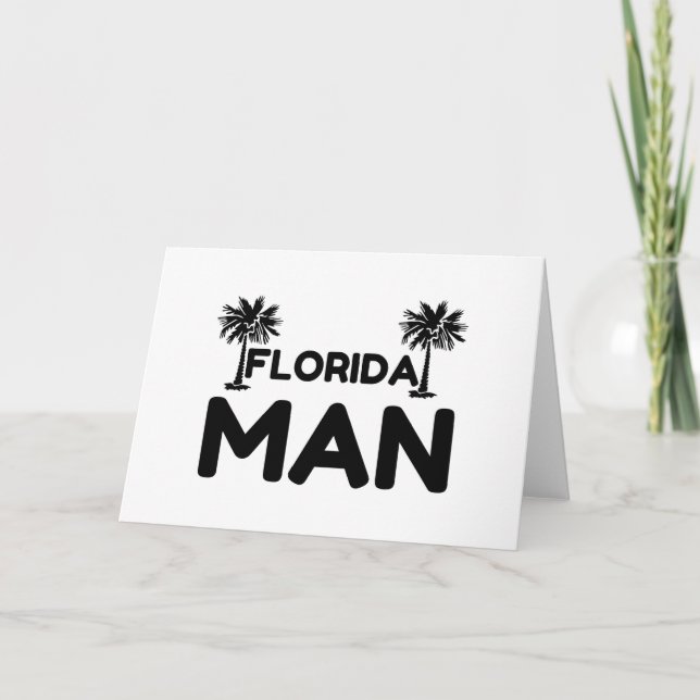 CARTES POUR FÊTES ANNUELLES FLORIDA MAN (Devant)